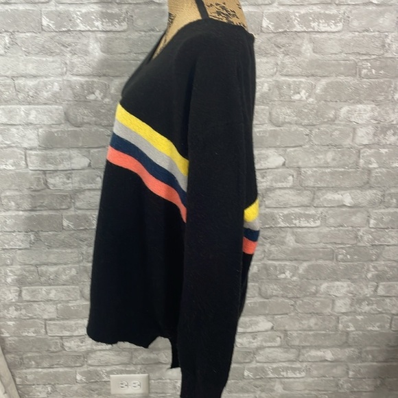Wishlist Color Striped Black Sweater - Picture 3 of 6